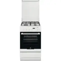 Electrolux Cooker EKK54953OW Hob type Gas, Oven type Electric, White, Width 50 cm, Electronic ignition, Grilling, LCD, 54 L, Depth 60 cm