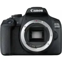 Canon EOS 2000D SLR Camera Body, Megapixel 24.1 MP, ISO 12800, Display diagonal 3.0 ", Wi-Fi, Video recording, APS-C, Black