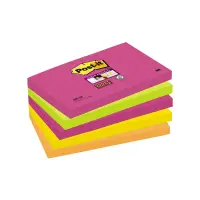 Märkmepaber Post-It Super Sticky Cape Town 76x127 mm, assortii, 5tk