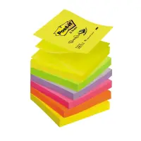 Z-märkmepaber  Post-it 76x76mm neoonvärvid swk, 6 tk