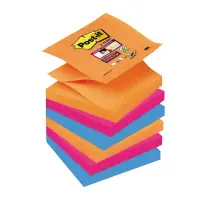 Z-märkmepaber Post-It Super Sticky BANGKOK, 76x76 mm, pastellassortii, 6 tk