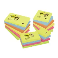Märkmepaber Post-It Energetic 76x76mm värviline, 6 tk