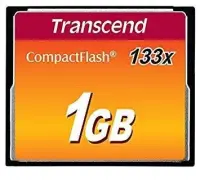 MEMORY COMPACT FLASH 1GB/MLC TS1GCF133 TRANSCEND