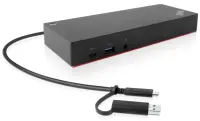 Lenovo | ThinkPad Hybrid USB-C with USB-A Dock, max 2 displays, | 40AF0135EU | USB-C  Dock | Ethernet LAN (RJ-45) ports 1 | DisplayPorts quantity 2 | USB 3.0 (3.1 Gen 1) Type-C ports quantity 1 x USB-C (Gen 2, 5V / 3A power) | USB 3.0 (3.1 Gen 1) ports quantity 3 x USB-A (Gen 2, 10 Gbps) | USB 2.0 ports quantity 2 | HDMI ports quantity 2 | 90 W | W