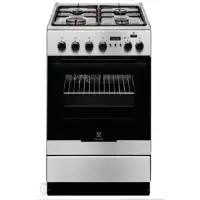 Electrolux Cooker EKK 54952 OX Hob type Gas, Oven type Electric, Stainless steel, Width 50 cm, Electronic ignition, Grilling, Electronic, 54 L, Depth 60 cm