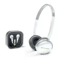Muse 2-IN-1 Combo Stereo Headphones + Earphones 	M-120CFW In-ear/Head-band, 3.5mm (1/8 inch), White, No, No