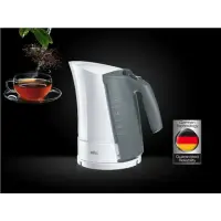 Braun | Kettle | WK500 MultiQuick 5 | Standard | 3000 W | 1.7 L | Plastic | 360° rotational base | White/Grey
