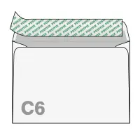 Ümbrikud Postfix SF C6 RH 114 x 162mm,  1000tk