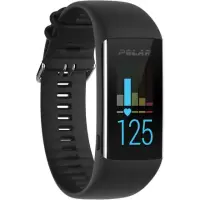 Polar Fitness Tracker M A370 TFT color touchscreen, 37.3 g, Black, Bluetooth, Built-in pedometer, Heart rate monitor, Black, Waterproof