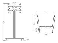 MB Display Stand 180 Single Black 32inch – pilt 17