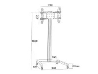 MB Display Stand 180 Single Black 32inch – pilt 18