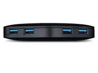 TP-Link UH400 V3 jaotur USB 3.2 Gen 1 (3.1 Gen 1) Type-A 5000 Mbit/s Must – pilt 5