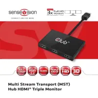 CLUB 3D MST HUB 3-1 HDMI
