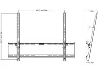 Multibrackets 4029 telerikinnitus 190,5 cm (75") Must – pilt 18