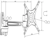 MB FLEXARM 360 II BL VESA75-200 25KG15-4 – pilt 19