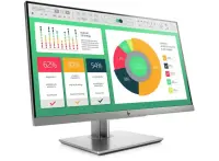 HP EliteDisplay E223 54,6 cm (21.5") 1920 x 1080 pikslit Full HD LED Must, Hõbe