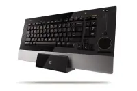 Logitech diNovo Edge Keyboard klaviatuur Bluetooth Must
