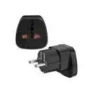 CABLE ADAPTER UK TO EU/BLACK NONAME