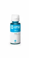 HP GT52 tsüaani värvi originaaltindi pudel