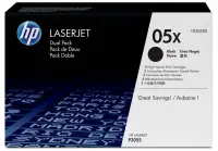 HP 2-pack Toner CE505X black