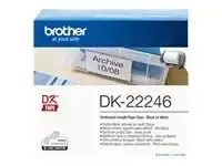 Brother DK-22246 markeerimisteip Must valgel taustal