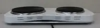 SALE OUT. Tristar KP-6245 Hot plate, 2 thermostats, 2 burners, 5 adjustable settings, Heat resisting housing, 1500W&1100W, White | Tristar | Free standing table hob | KP-6245 | Hob type Electric | White | DAMAGED PACKAGING, DENTED BODY – pilt 4