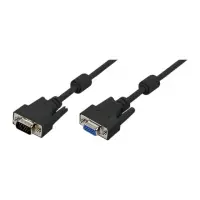Logilink VGA extension cable male female CV0006 5 m, Black