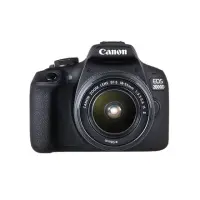 Canon EOS 2000D BK 18-55 IS II EU26 SLR-kaamera komplekt 24,1 MP CMOS 6000 x 4000 pikslit Must