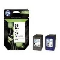 HP 56/57 tindikassett 2 tk Originaal High (XL) Yield Must, Tsüaan, Magenta, Kollane