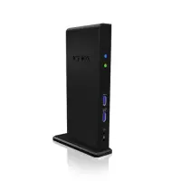 ICY BOX IB-DK2241AC Juhtmega ühendatud USB 3.2 Gen 1 (3.1 Gen 1) Type-A Must – pilt 3
