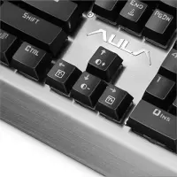 Aula Mechanical Assault Wired Keyboard, EN/RU, Black,