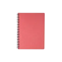 Spiraalköitega kaustik TIMER, 224 lehte, punane, ruuduline