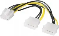 Goobay | Power cable/adapter for PC graphics cards, PCI-E to PCI Express 8-pin | 93241