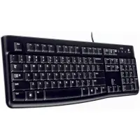 LOGITECH K120 Corded Keyboard - BLACK - USB - US INT'L - B2B