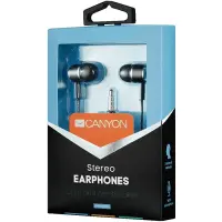 CANYON headphones EPM-01 Mic 1.2m Black – pilt 3