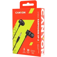 CANYON headphones EP-3 Mic 1.2m Dark Grey – pilt 4