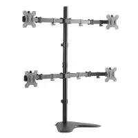 Logilink BP0046 Quad Monitor Desk Stand 13"-32'' | Logilink | Desk Mount | BP0046 | 13-32 " | Maximum weight (capacity) Carrying capacity of each arm: Max. 8 kg  kg | Black – pilt 9