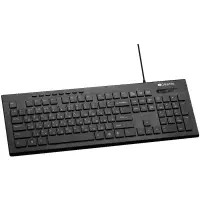 CANYON keyboard HKB-2 EN/RU LED Slim Wired Black