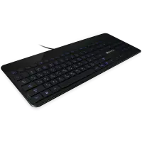 CANYON keyboard HKB-5 EN/RU LED Multimedia Slim Black