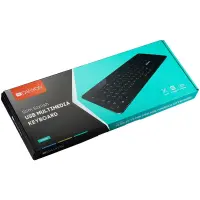 CANYON keyboard HKB-5 EN/RU LED Multimedia Slim Black