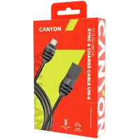 CANYON cable UM-5 MicroUSB 10W 1m Dark Grey – pilt 2