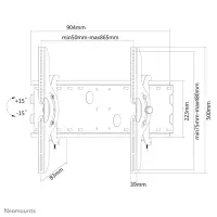 Neomounts PLASMA-W200BLACK telerikinnitus 2,16 m (85") Must – pilt 14