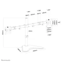 Neomounts FPMA-D550DDBLACK monitori kinnitus ja alus 81,3 cm (32") Laud Must – pilt 25