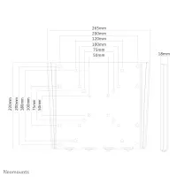 Neomounts FPMA-W110BLACK telerikinnitus 101,6 cm (40") Must – pilt 14