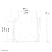 Neomounts FPMA-W25BLACK telerikinnitus 76,2 cm (30") Must – pilt 12