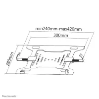 Neomounts NOTEBOOK-V200 sülearvuti raam & alus Sülearvuti alus Must 38,1 cm (15") – pilt 13