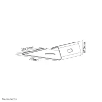 Neomounts NSLS025 sülearvuti raam & alus Sülearvuti alus Hõbe 43,2 cm (17") – pilt 14