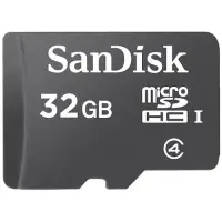 SANDISK 32GB microSDHC Class 4 Memory Card