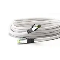 Goobay CAT 8.1 patch cable, S/FTP (PiMF) 55122 0.25 m, White, Cat 8.1 S/FTP