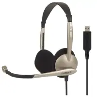 Koss | Headphones | CS100 | Wired | On-Ear | Microphone | Black/Gold